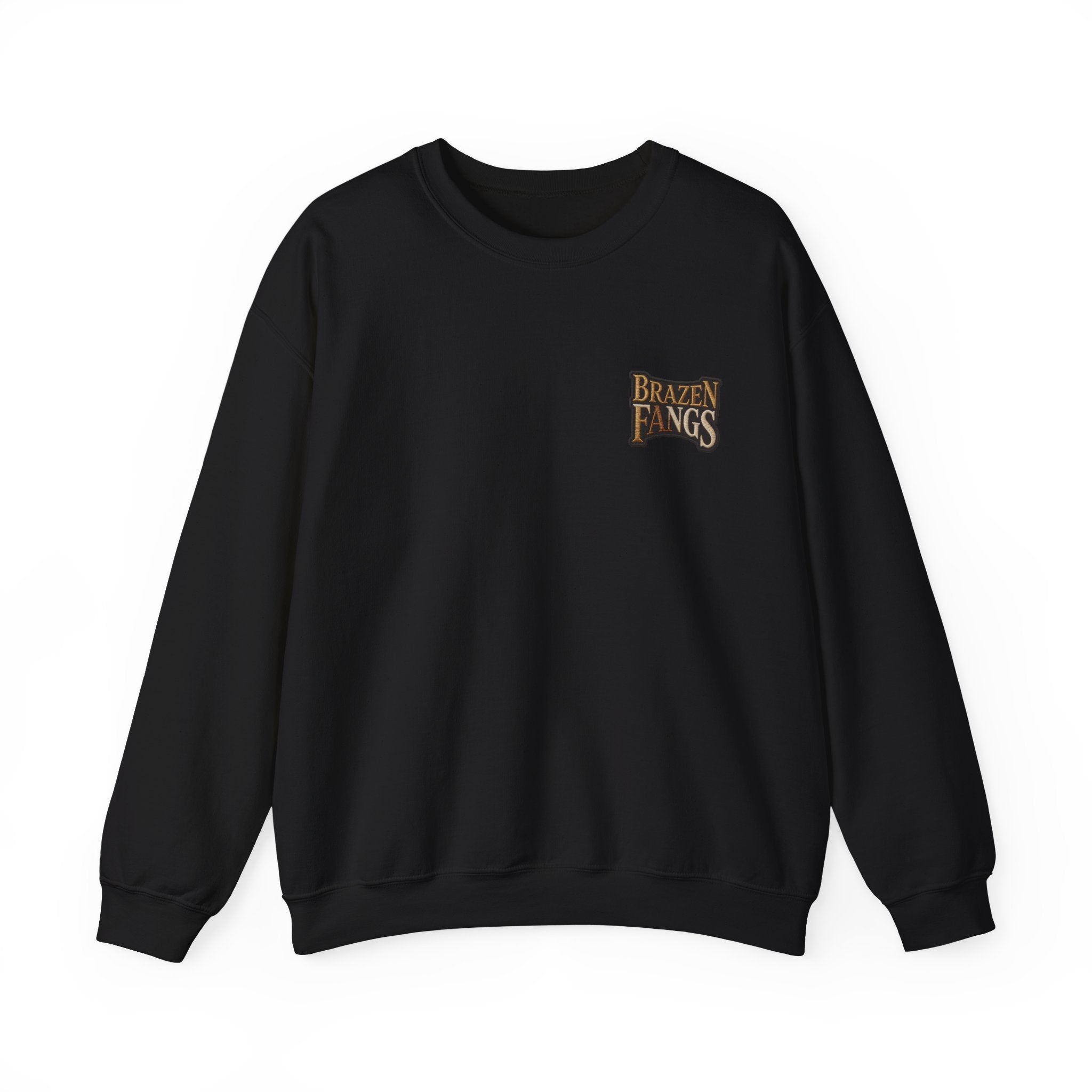 Brazen Fangs' Edition 1 Vintage Patch Racing Logo Crewneck Sweatshirt