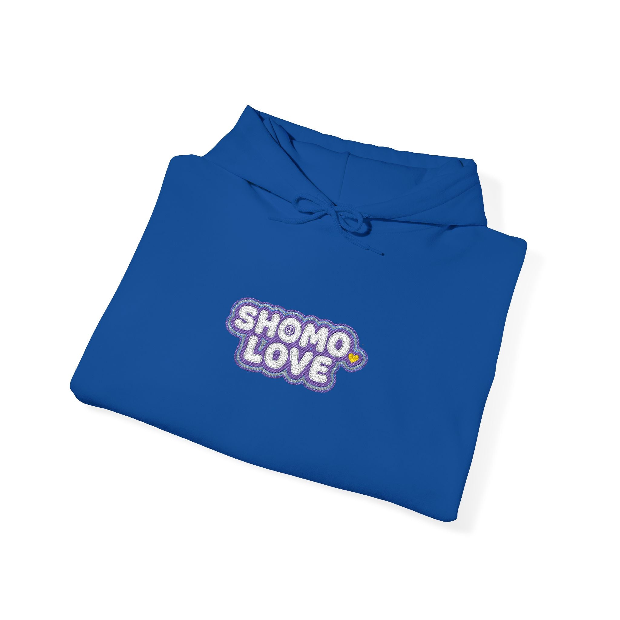 Shomo Love Graphic Hoodie — Cute Floral Bubble Text Pullover