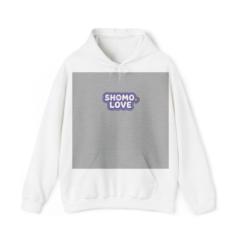 Shomo Love Graphic Hoodie — Cute Floral Bubble Text Pullover
