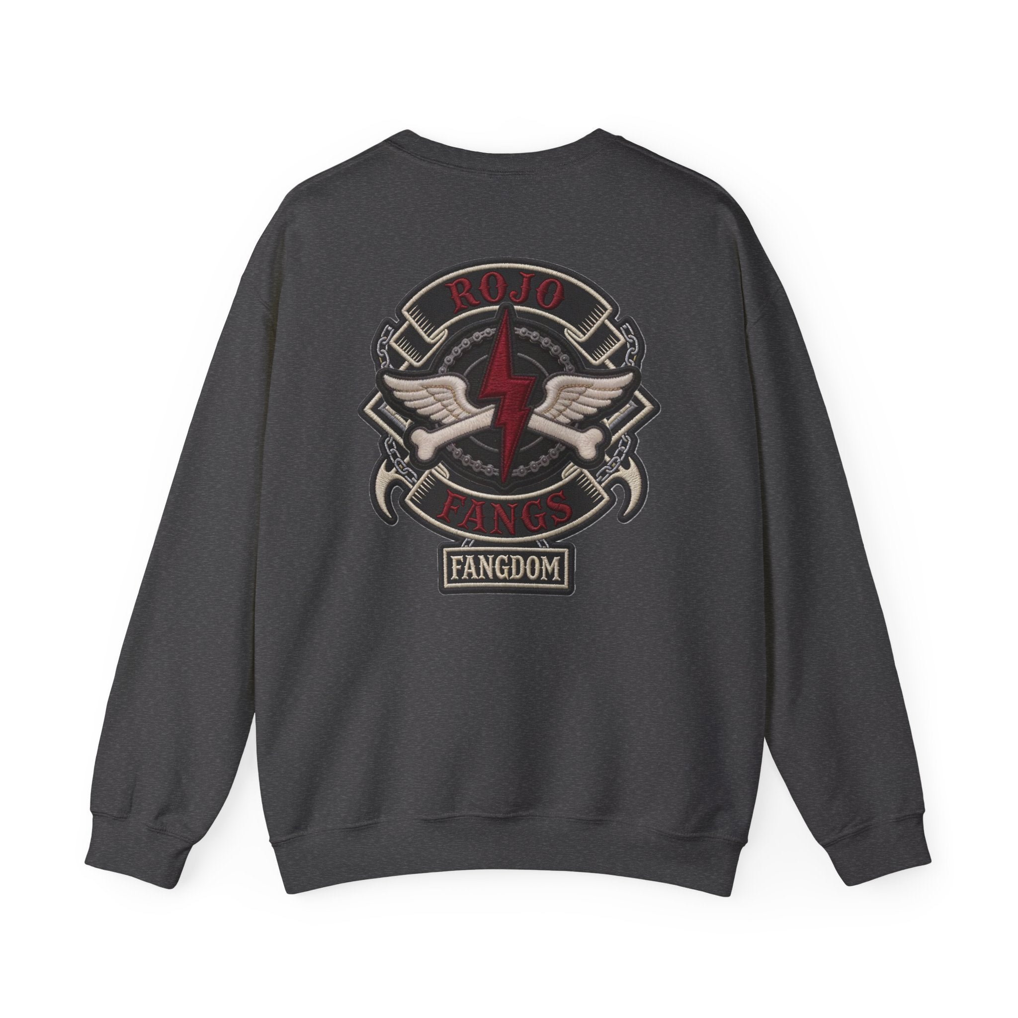 'Rojo Fangs' Edition 1 Vintage Patch Racing Logo Crewneck Sweatshirt