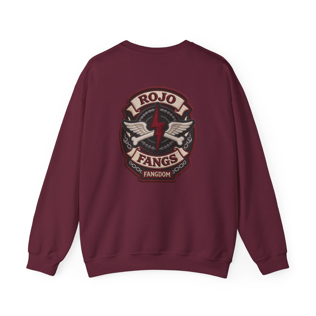 ‘Rojo Fangs' Edition 3 Vintage Patch Racing Logo Crewneck Sweatshirt