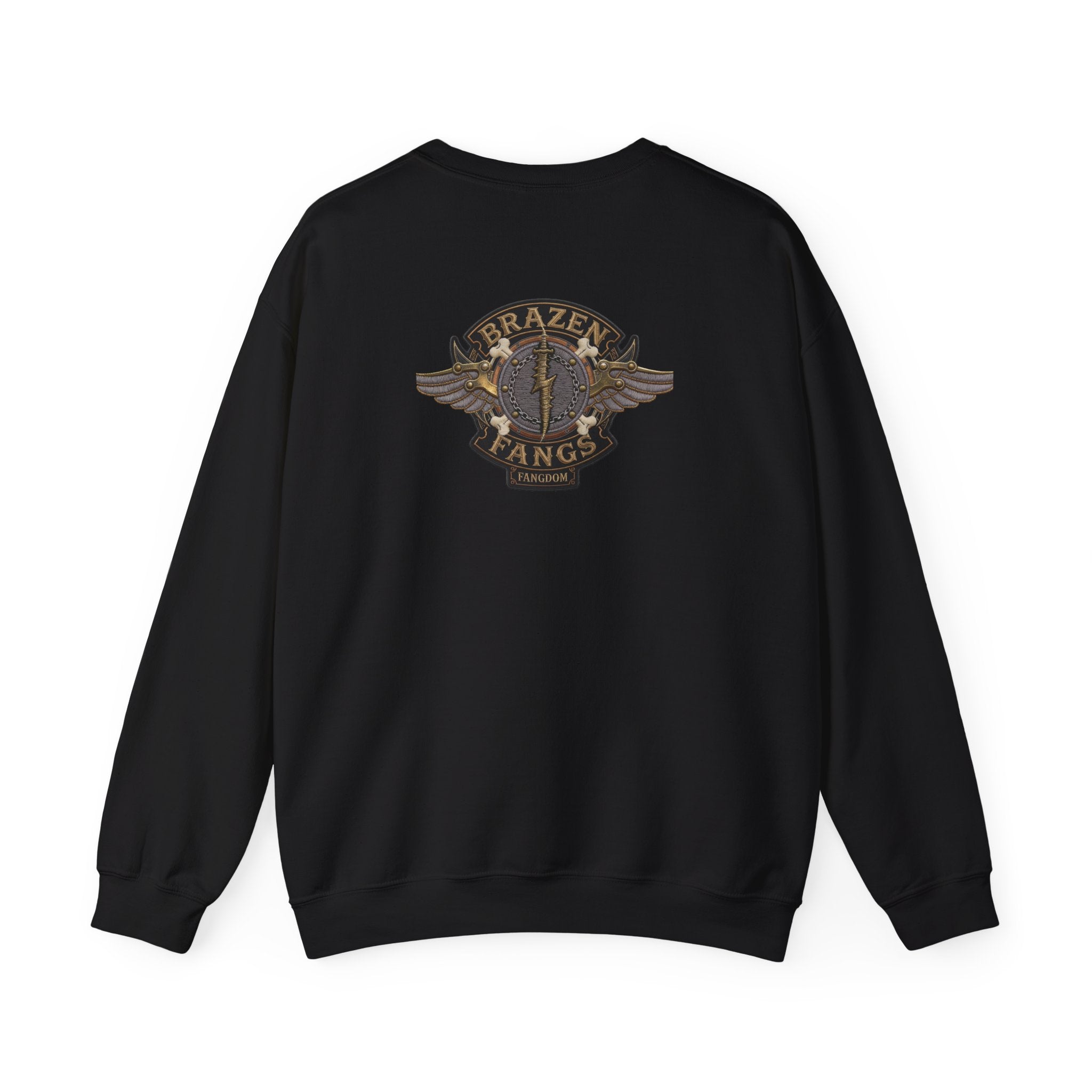Brazen Fangs' Edition 1 Vintage Patch Racing Logo Crewneck Sweatshirt