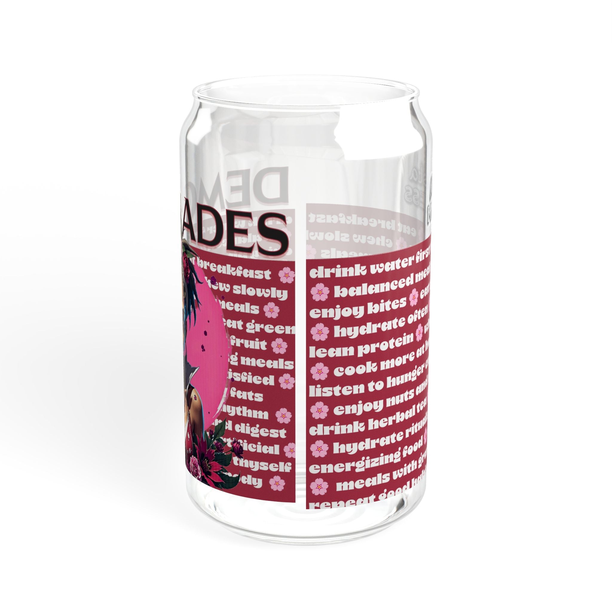 Monsta Madness “Demonades” 16oz Sipper Glass Demon Hunters Edition