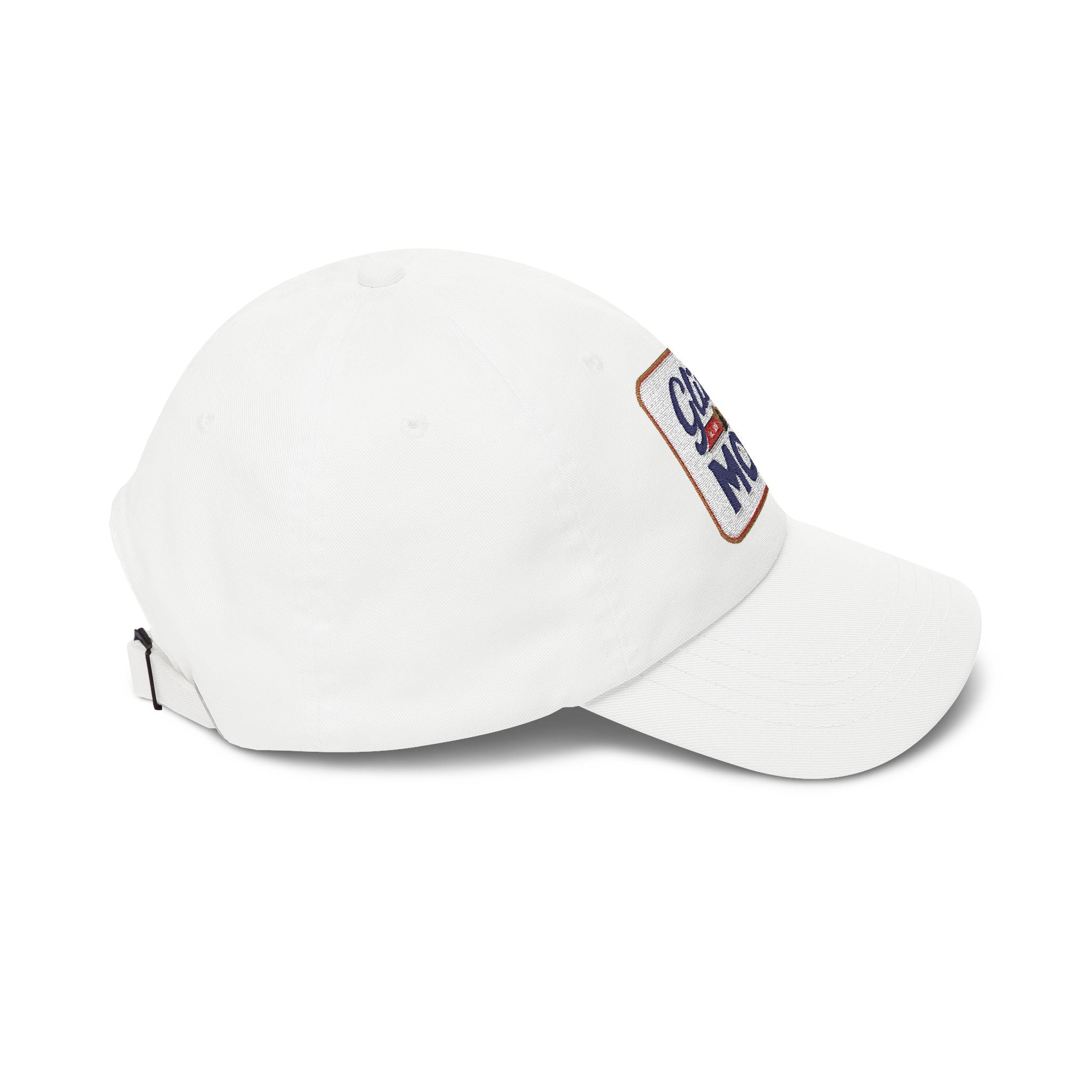 Glitch Mob Embroidered Classic Dad Cap — White Logo Baseball Hat
