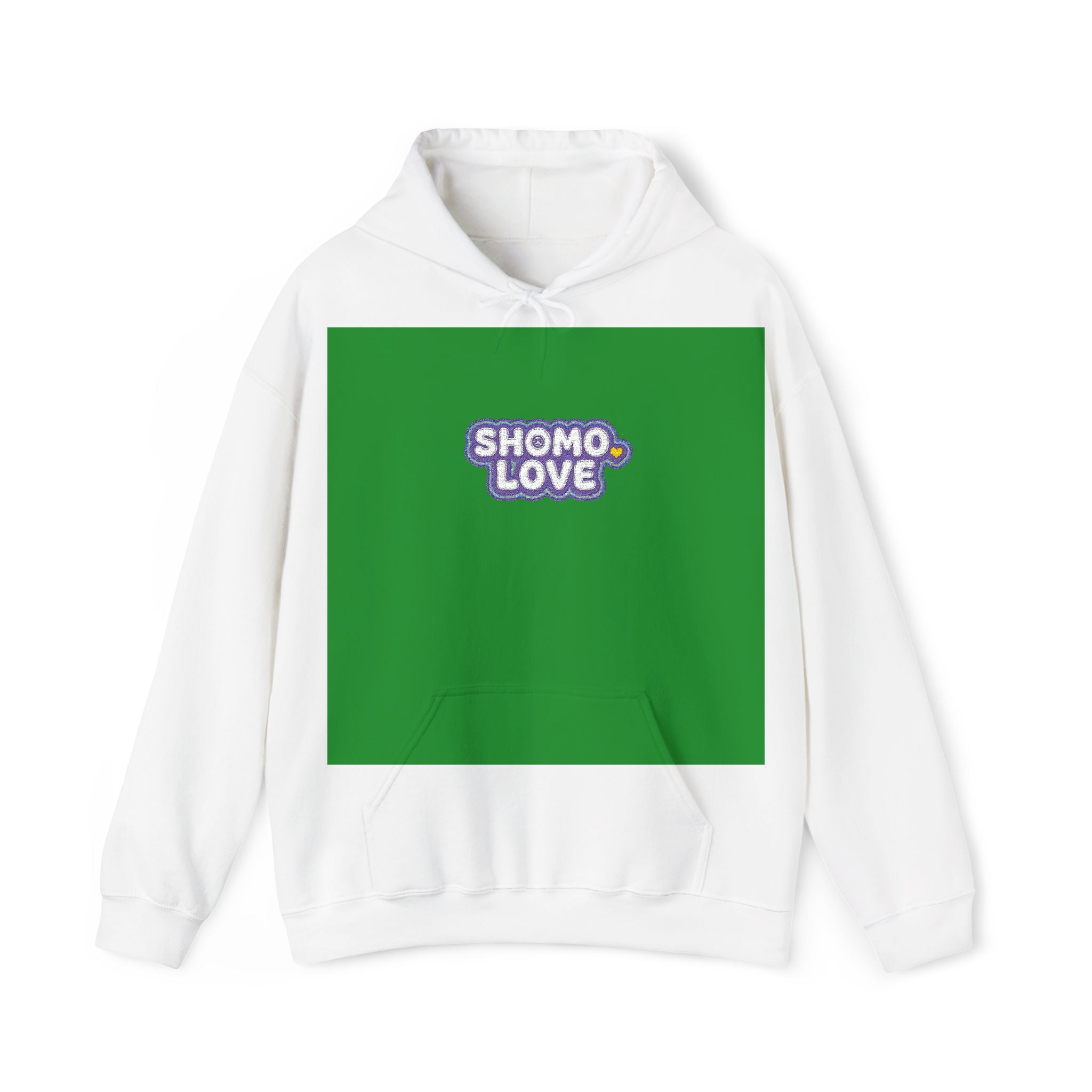 Shomo Love Graphic Hoodie — Cute Floral Bubble Text Pullover