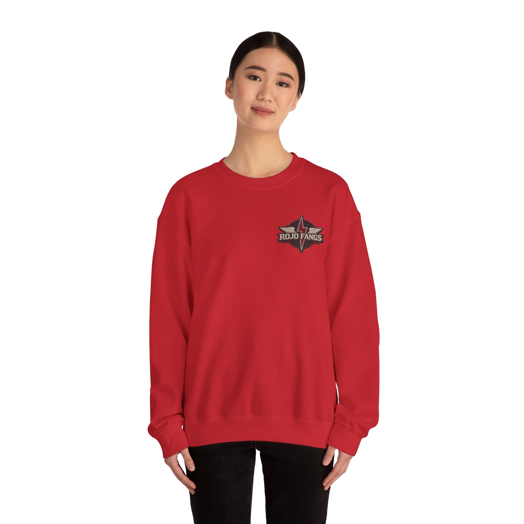 ‘Rojo Fangs' Edition 3 Vintage Patch Racing Logo Crewneck Sweatshirt