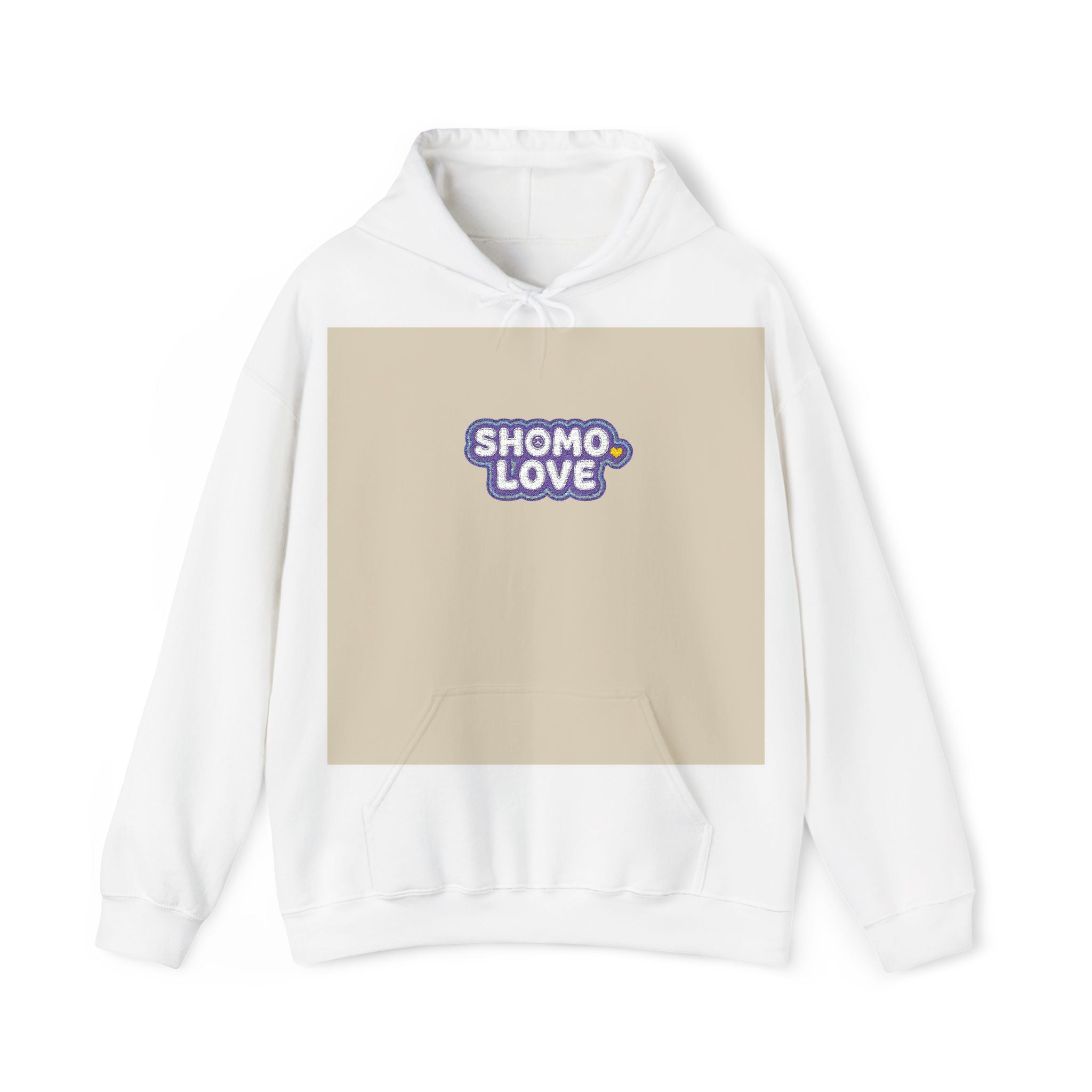 Shomo Love Graphic Hoodie — Cute Floral Bubble Text Pullover