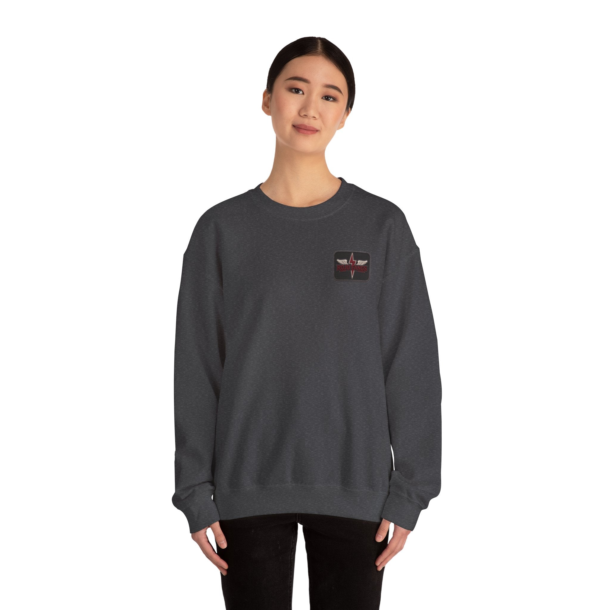 'Rojo Fangs' Edition 2 Vintage Patch Racing Logo Crewneck Sweatshirt