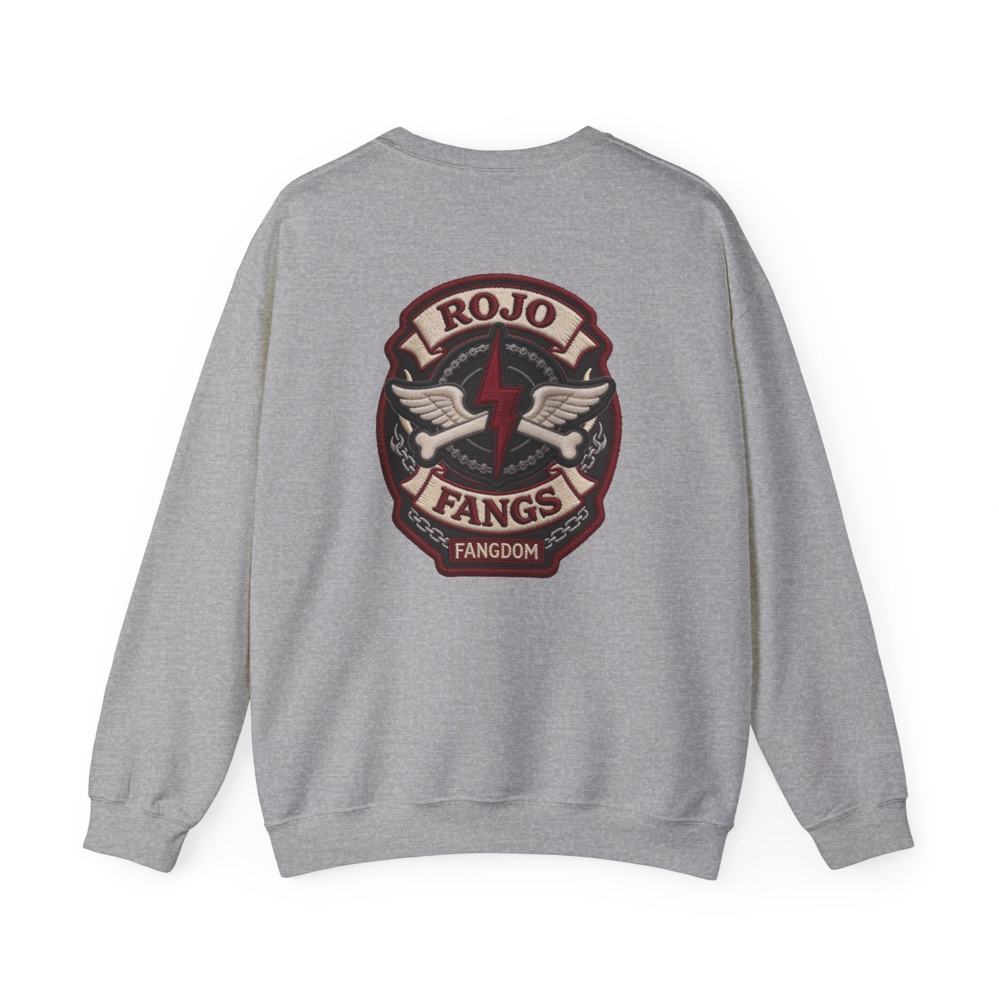 ‘Rojo Fangs' Edition 3 Vintage Patch Racing Logo Crewneck Sweatshirt