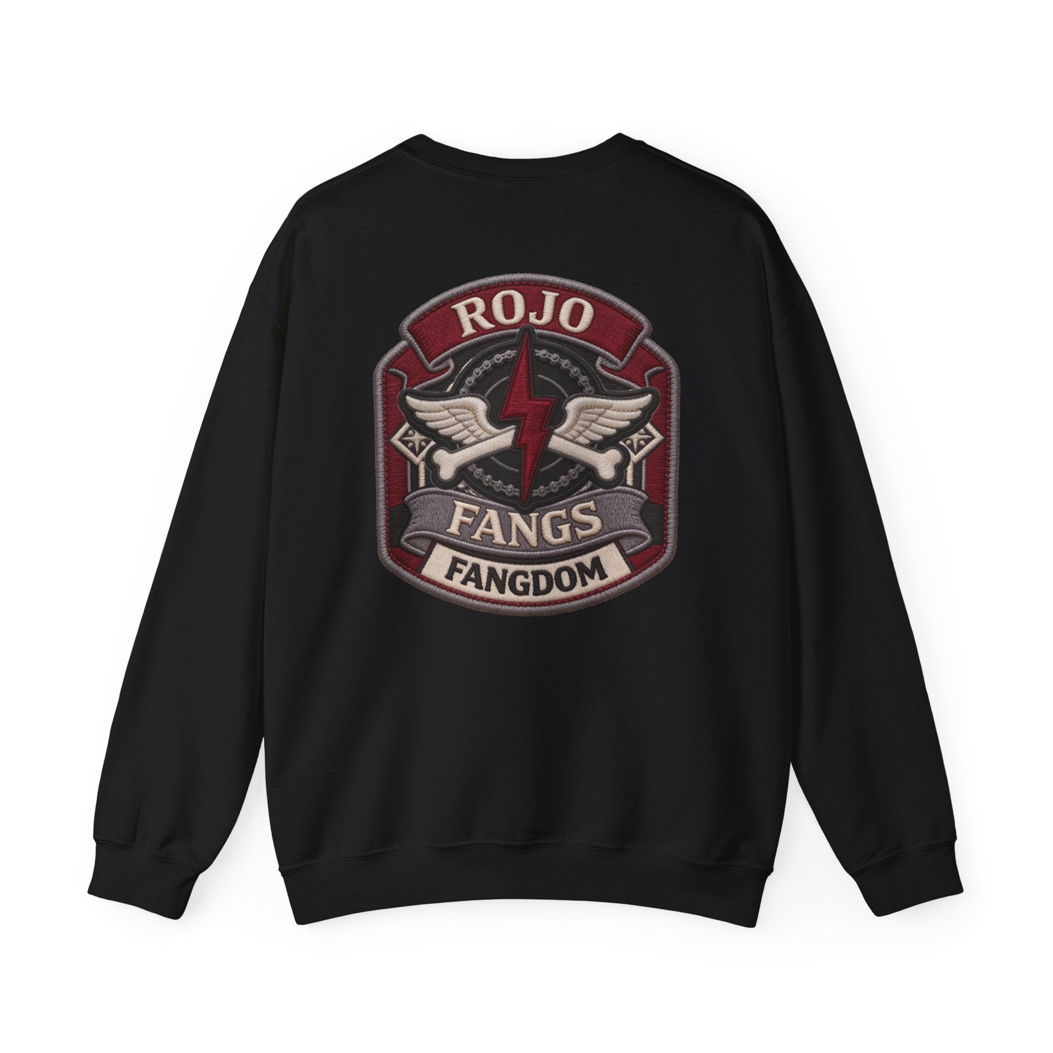 'Rojo Fangs' Edition 2 Vintage Patch Racing Logo Crewneck Sweatshirt