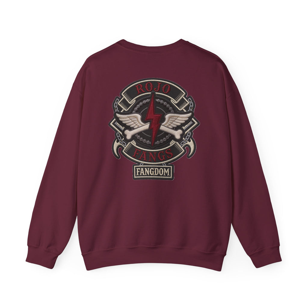 'Rojo Fangs' Edition 1 Vintage Patch Racing Logo Crewneck Sweatshirt