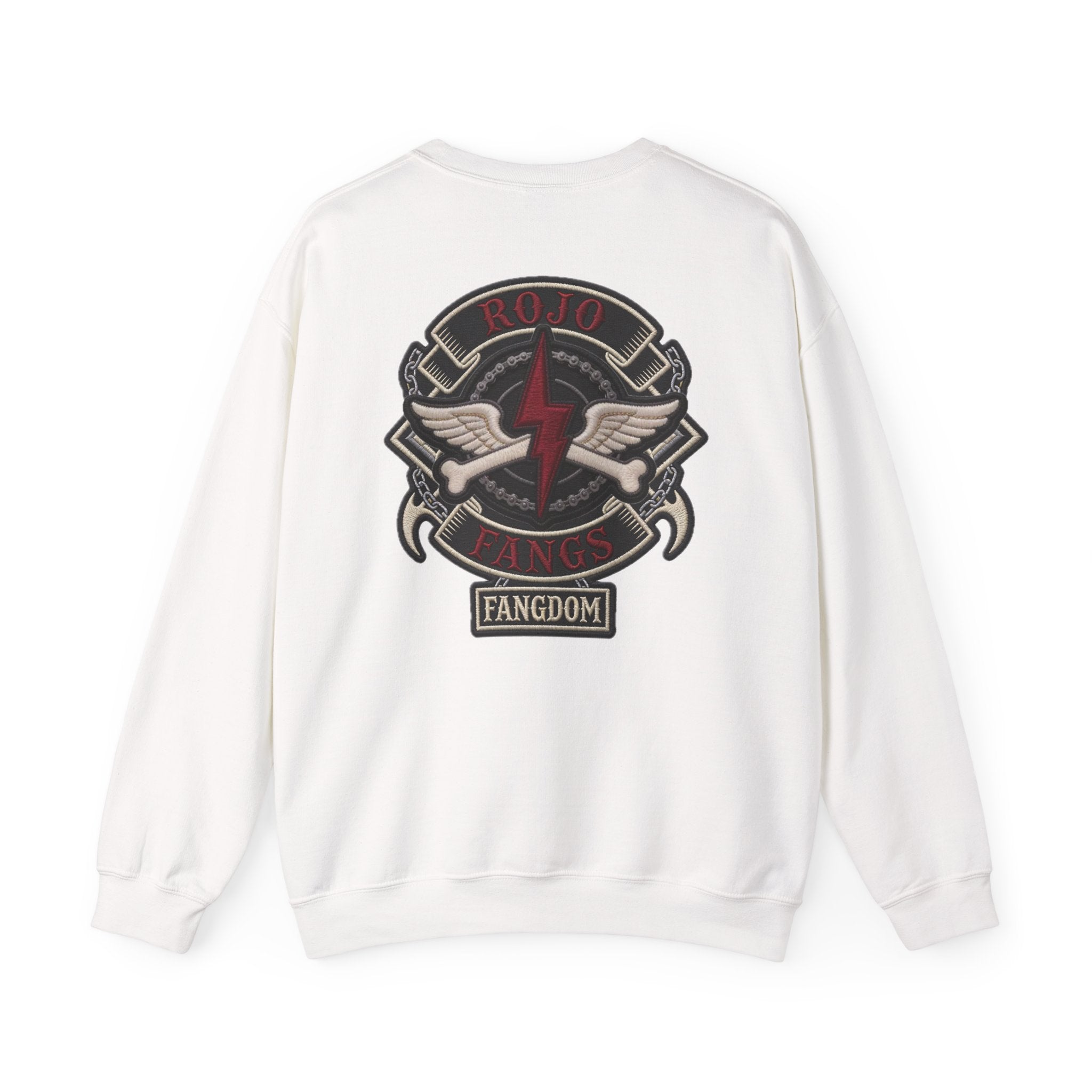 'Rojo Fangs' Edition 1 Vintage Patch Racing Logo Crewneck Sweatshirt