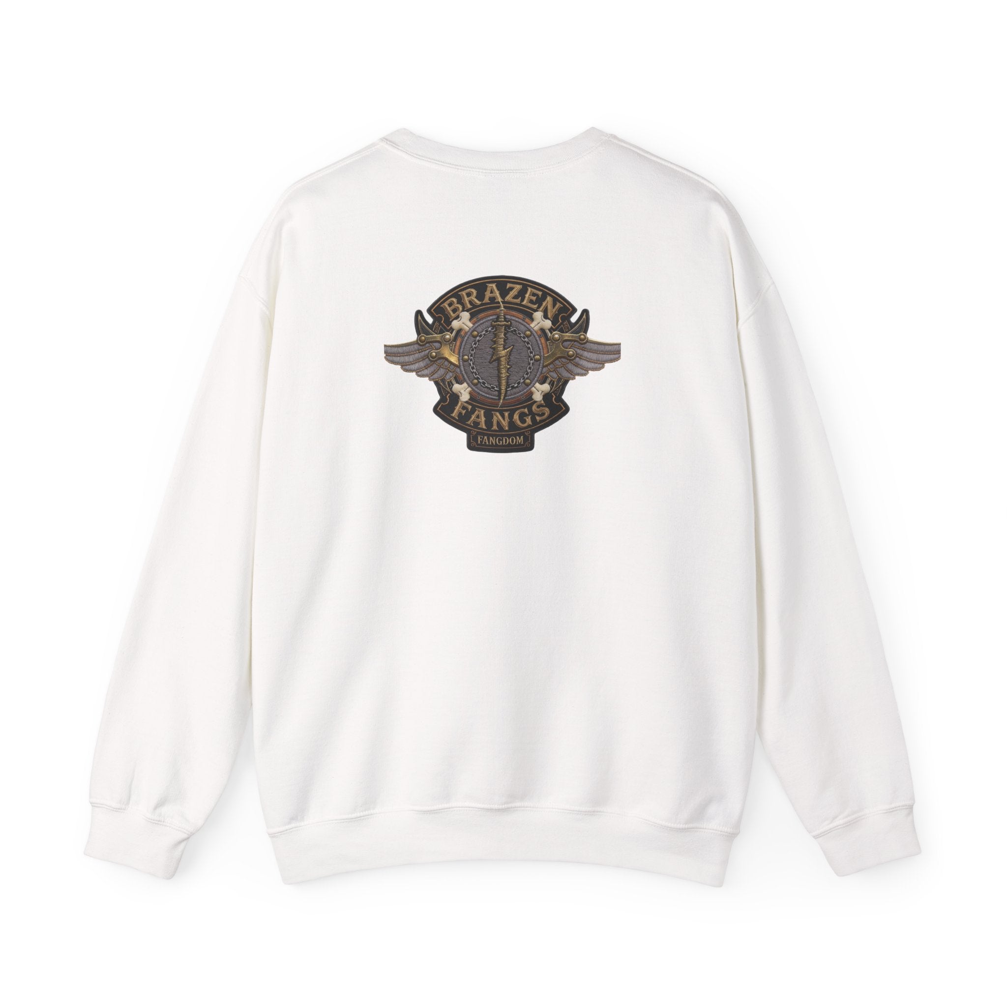 Brazen Fangs' Edition 1 Vintage Patch Racing Logo Crewneck Sweatshirt