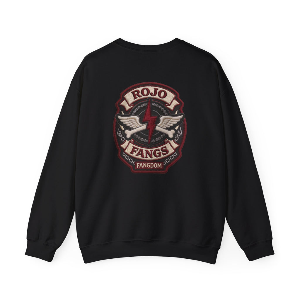 ‘Rojo Fangs' Edition 3 Vintage Patch Racing Logo Crewneck Sweatshirt