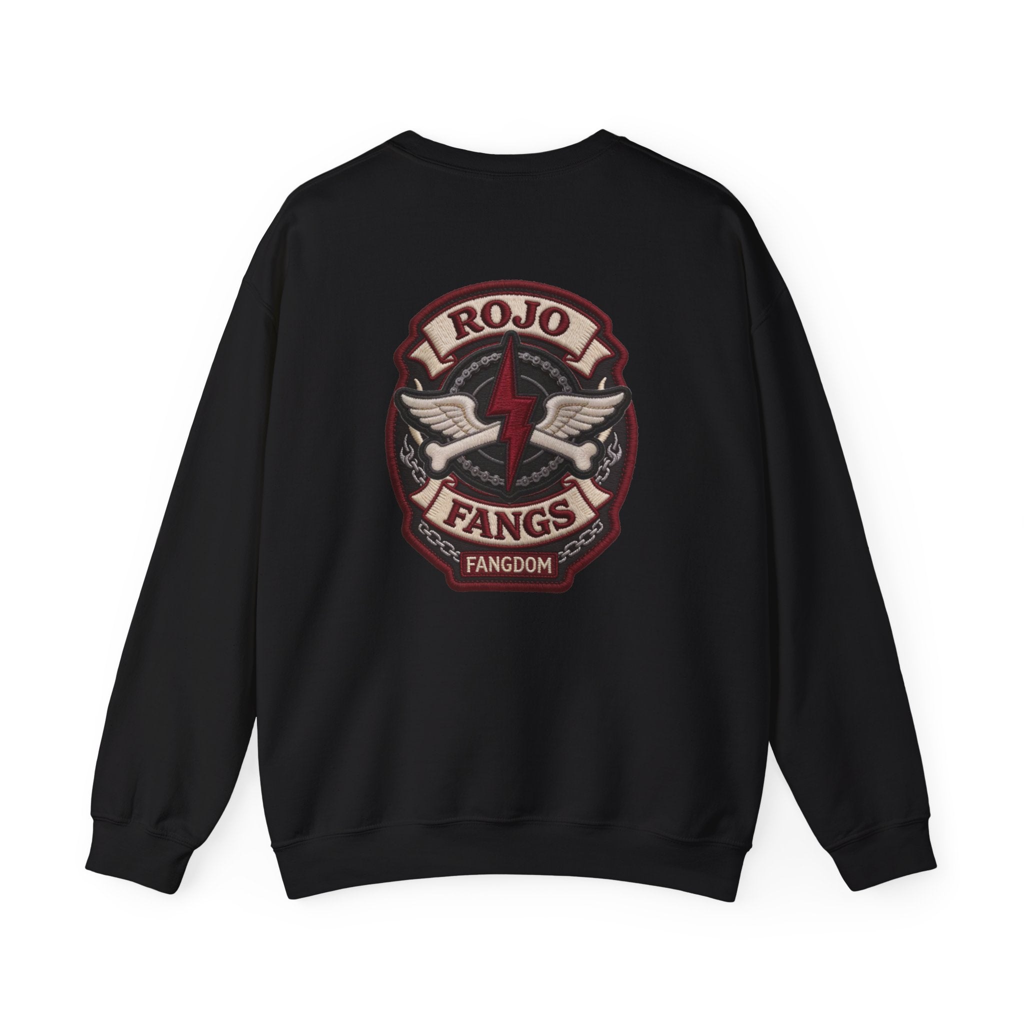 ‘Rojo Fangs' Edition 3 Vintage Patch Racing Logo Crewneck Sweatshirt