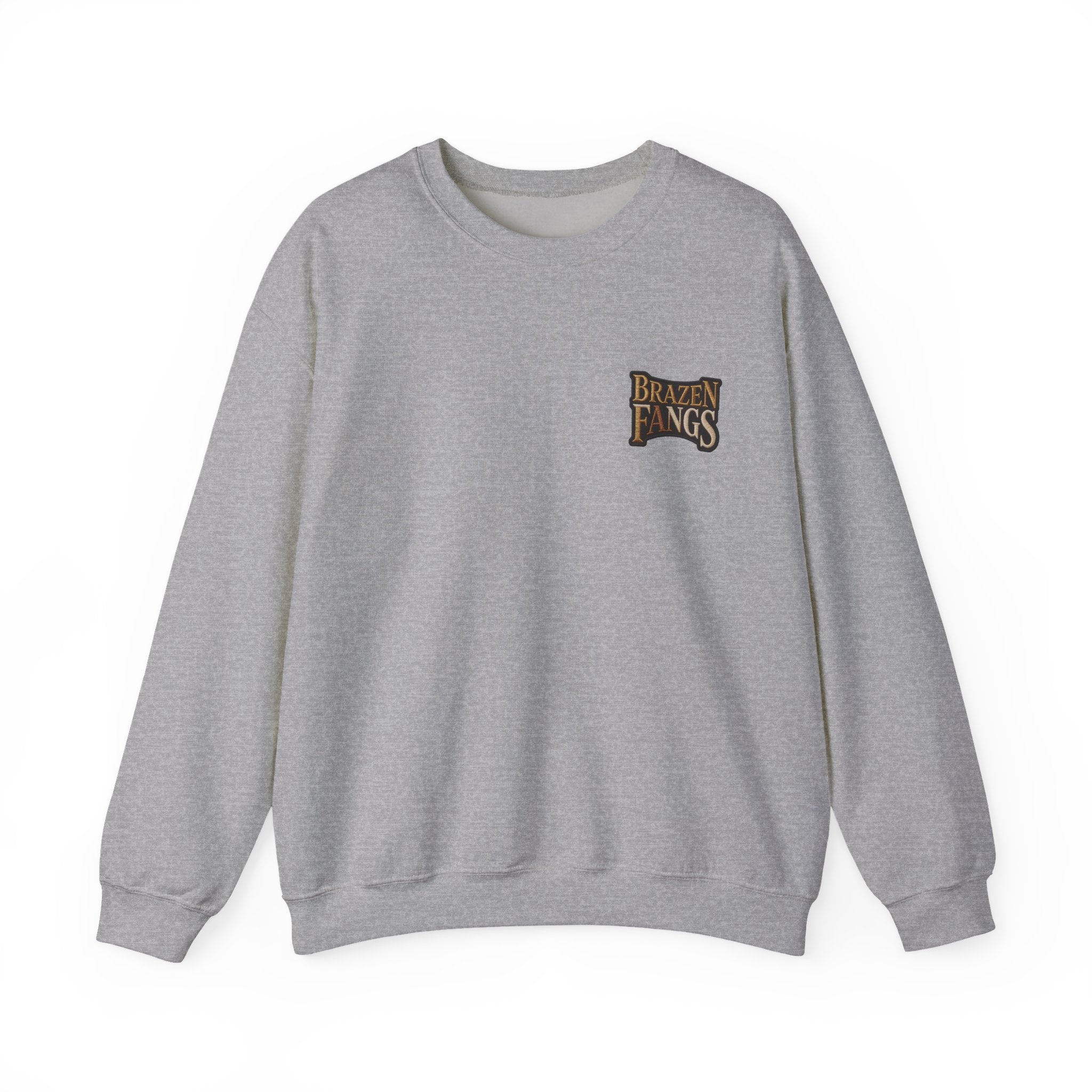 Brazen Fangs' Edition 1 Vintage Patch Racing Logo Crewneck Sweatshirt