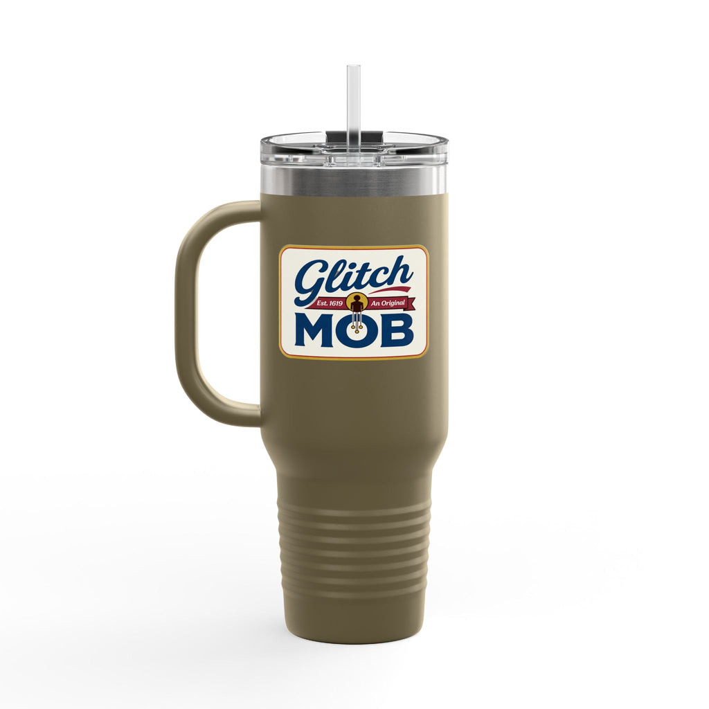 "Glitch Mob" Retro Logo Tumbler 40 oz Insulated