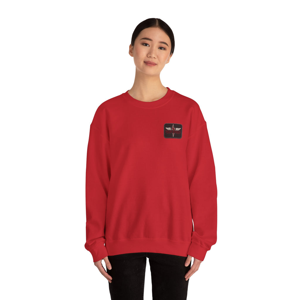'Rojo Fangs' Edition 2 Vintage Patch Racing Logo Crewneck Sweatshirt