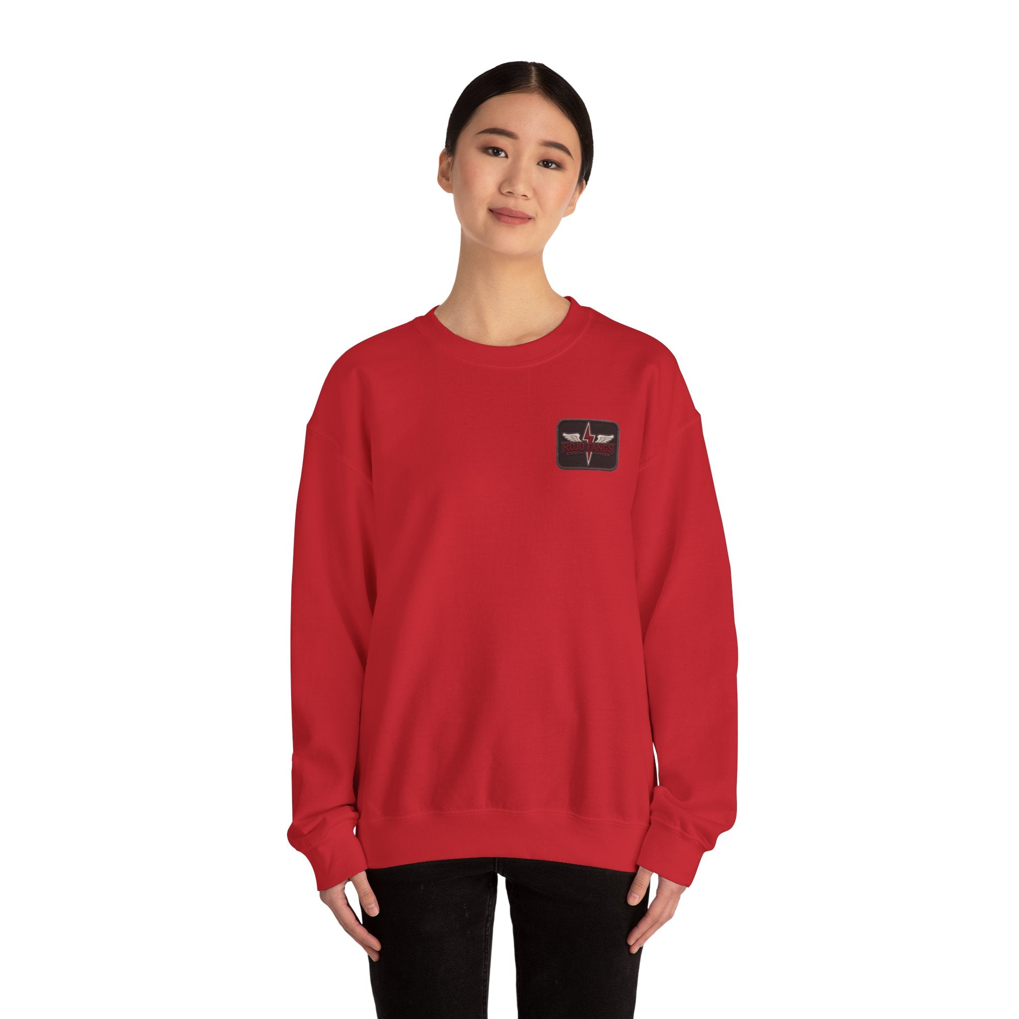 'Rojo Fangs' Edition 2 Vintage Patch Racing Logo Crewneck Sweatshirt