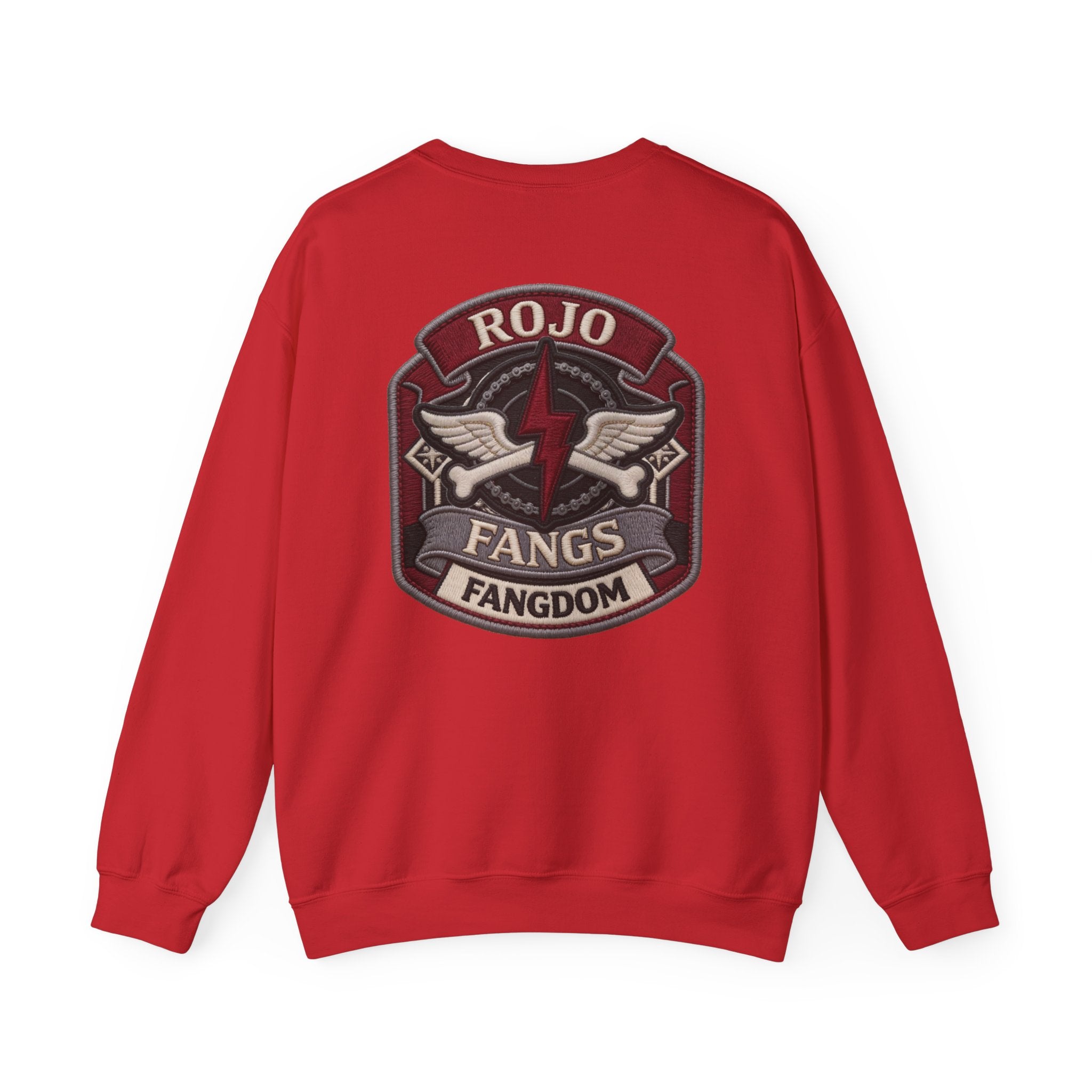 'Rojo Fangs' Edition 2 Vintage Patch Racing Logo Crewneck Sweatshirt